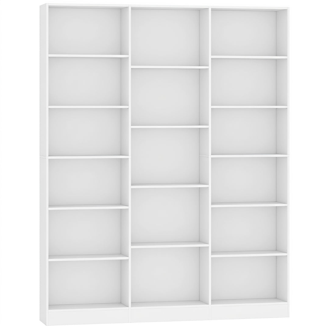Bookcase with Open Storage, 6-Tier Bookshelf with Anti-Tipping Hardwar