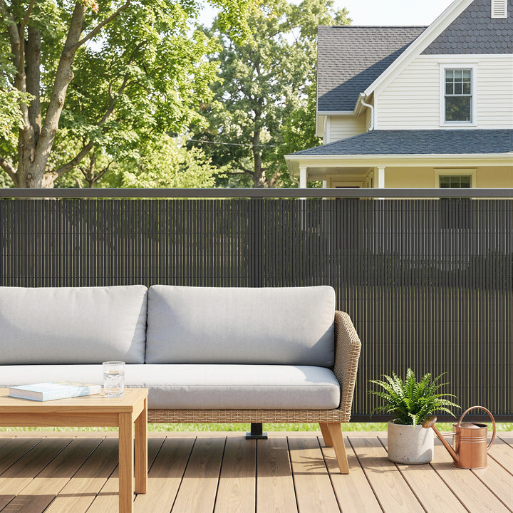 2Pcs Plastic Privacy Screening Fence, 1m x 3 m Waterproof Windbreak Fe