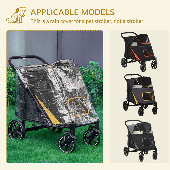 PawHut Foldable Pet Stroller with One