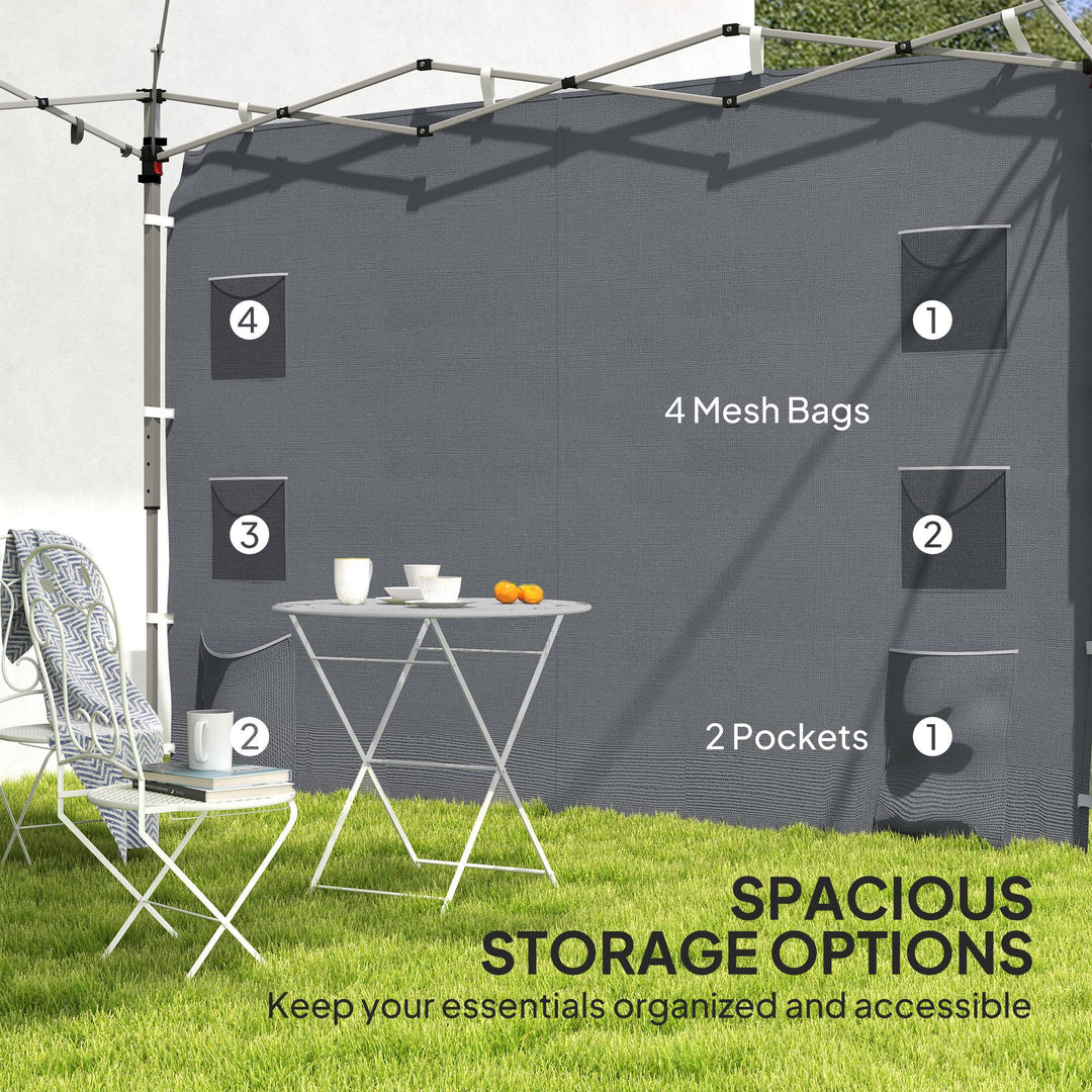 195 x 295cm Replacement Gazebo Sidewall - Grey