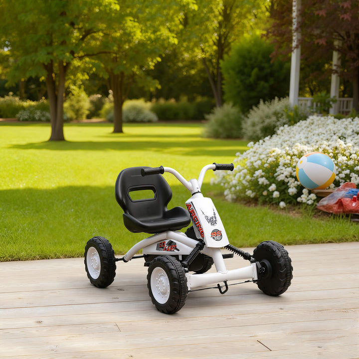 Kids Pedal Go Kart with Steel Frame, Sporty Design, for Ages 2-5 Years