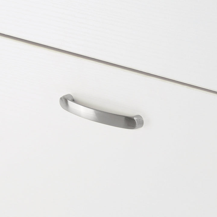 MCL L-Shaped Computer Desk with Storage Compartments, Drawer and Cabinet, Laptop PC Corner Table, Home Office Workstation, 120 x 115 x 76cm, White