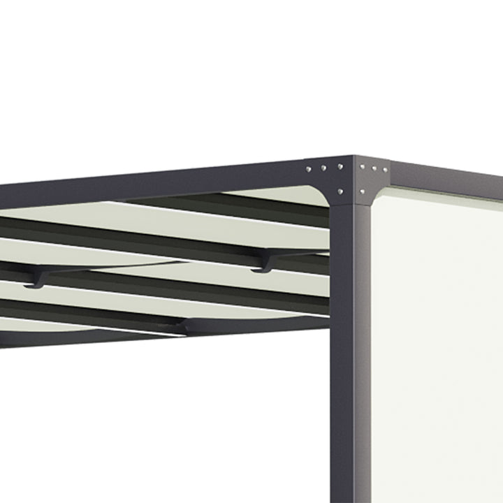 3 x 4m Outdoor Garden Pergola - Cream White
