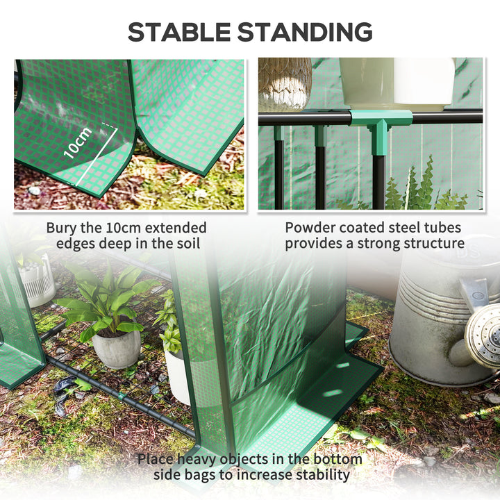 Three-Tier Mini Greenhouse - Green