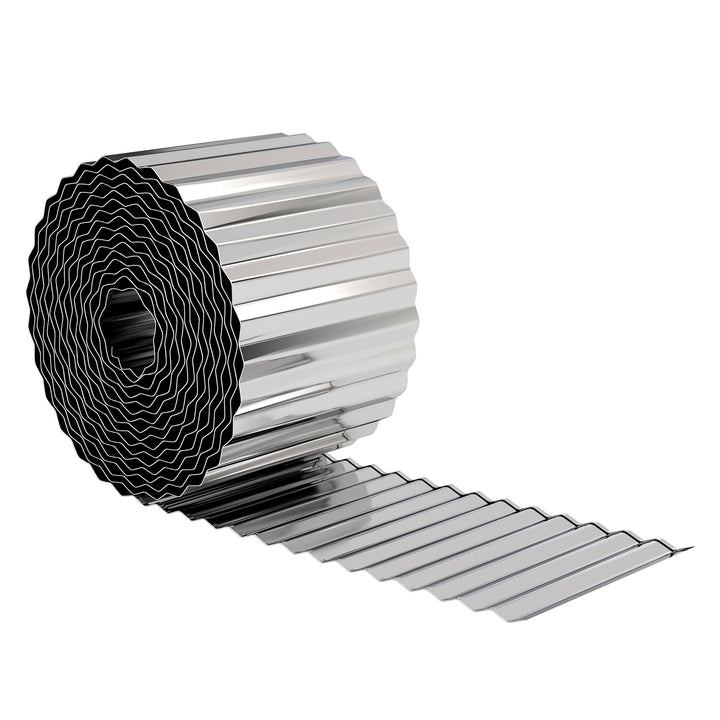 Metal Garden Edging Border, 8 in x 21.3 ft Corrugated Heavy Duty Galva