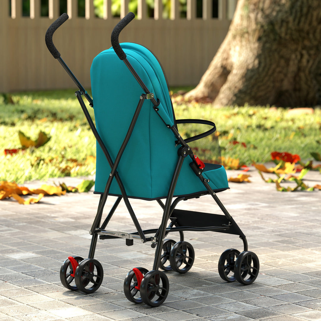 Dog Stroller, Foldable Cat Dog Pram for Miniature Breeds, Pet Stroller