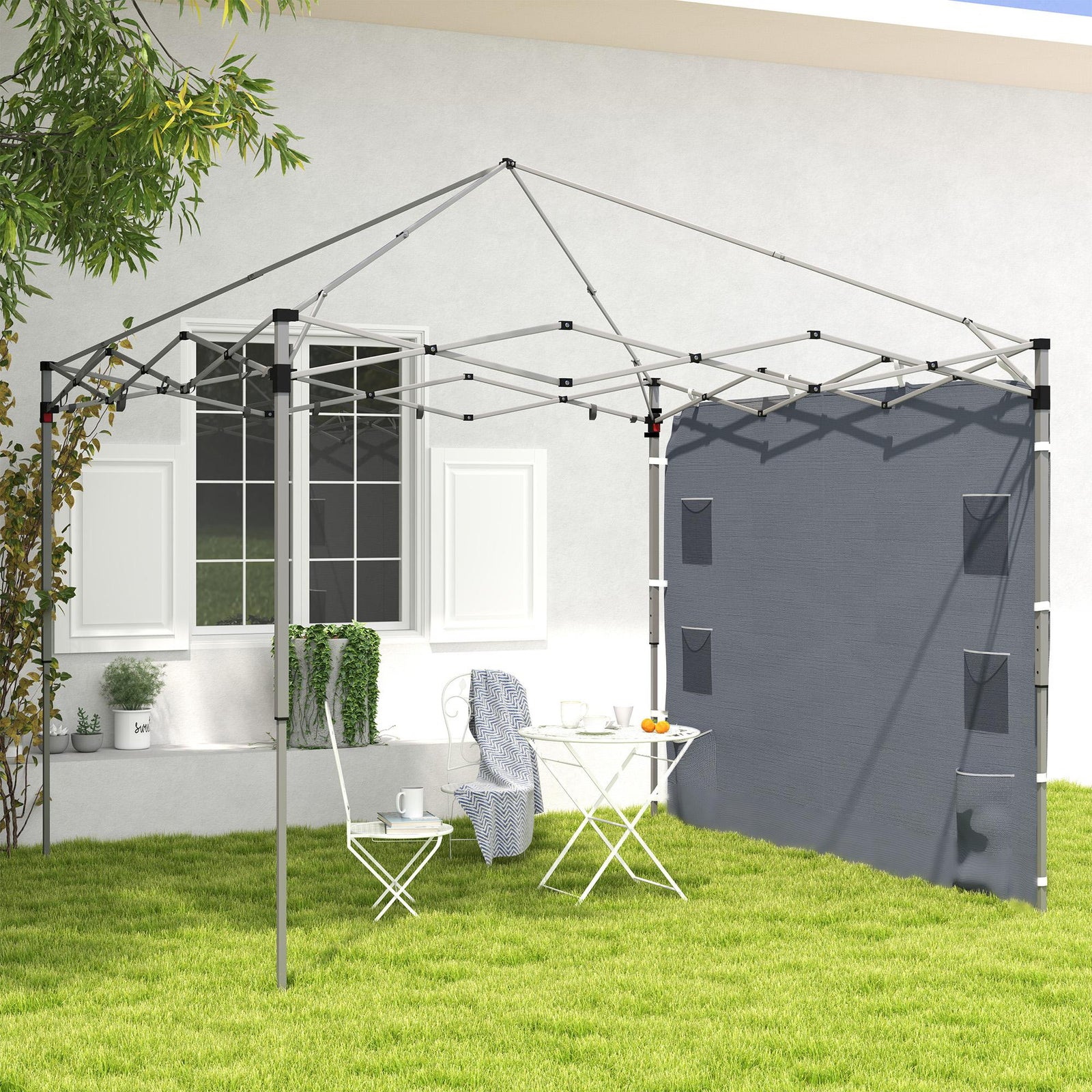 195 x 295cm Replacement Gazebo Sidewall - Grey