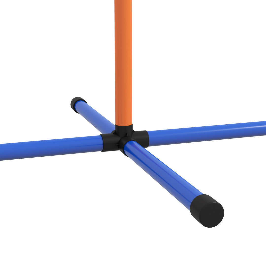 Dog Agility Training Equipment with Weave Poles, Jump Ring, Pause Box, Adjustable Hurdle, Carry Bag, Orange