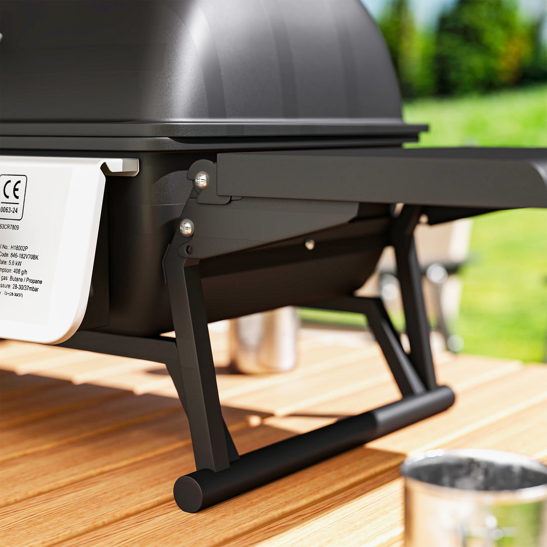 Two-Burner Compact Gas Grill - Black