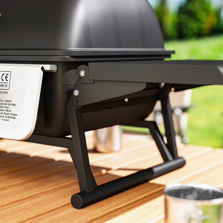Two-Burner Compact Gas Grill - Black