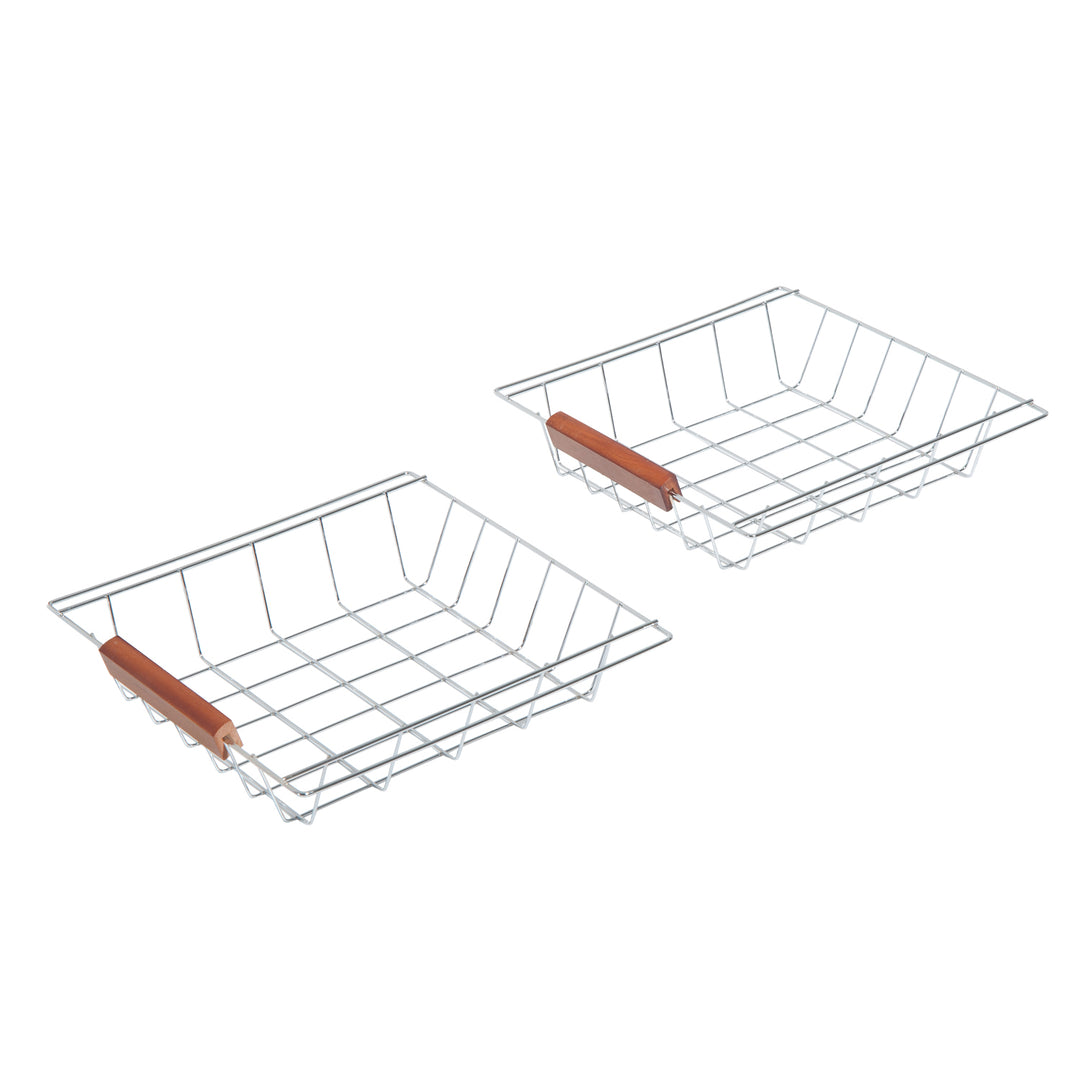 Rolling Kitchen Island Trolley Cart Drawer Shelves Basket Wheels W/ 6 Bottle Wine Rack, Honey Colour