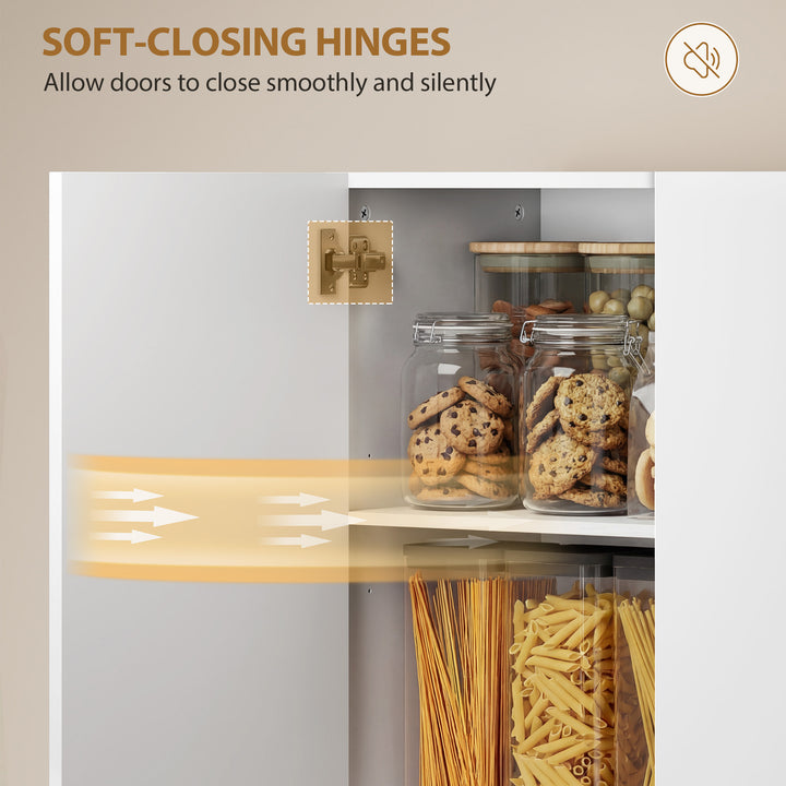 180 cm Tall Kitchen Cupboard, Pantry Storage Cabinet with Soft Close D