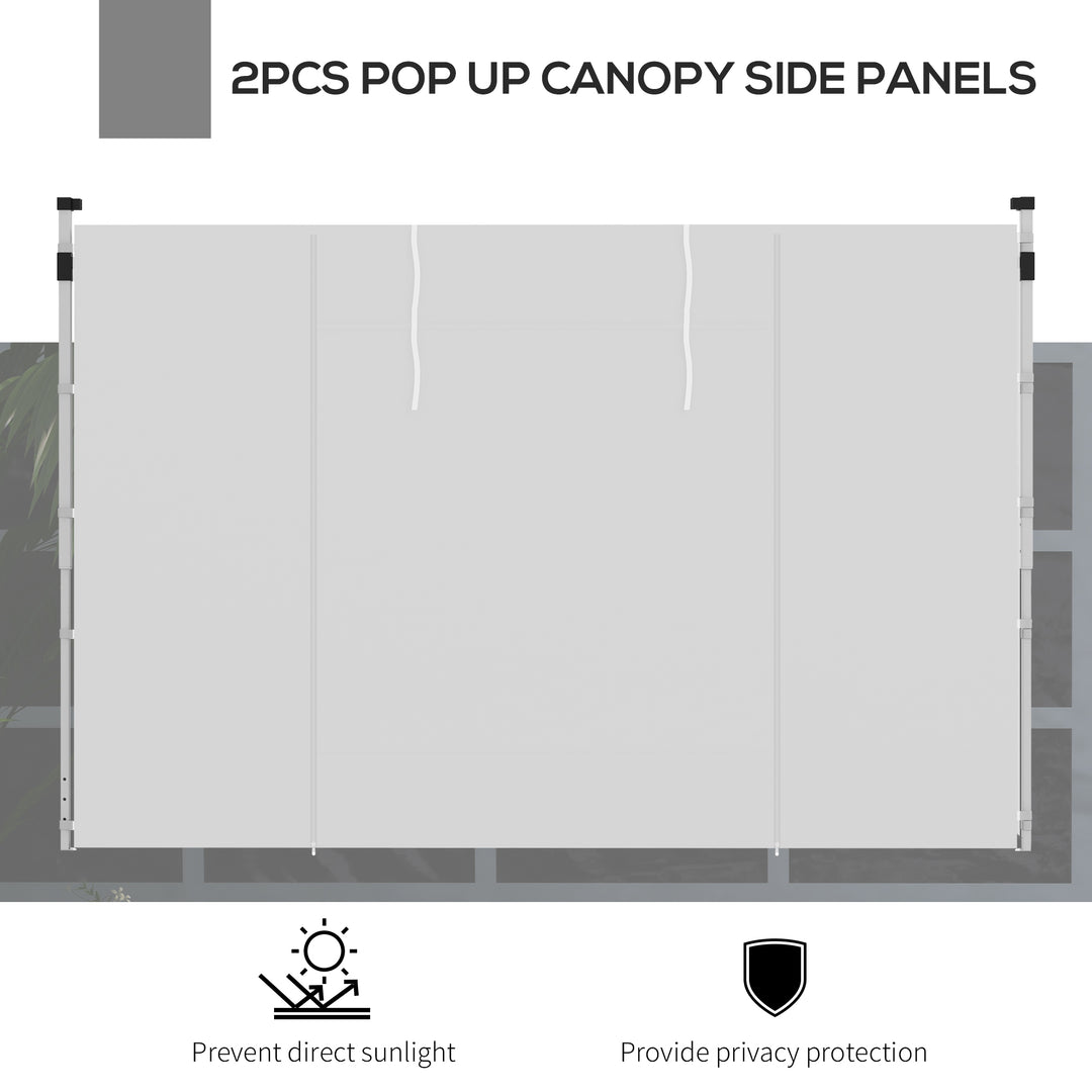 Gazebo Side Panels, 2 Pack Sides Replacement, for 3x3(m) or 3x6m Pop U