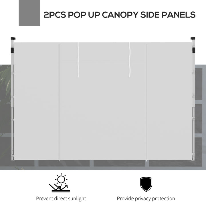 Gazebo Side Panels, 2 Pack Sides Replacement, for 3x3(m) or 3x6m Pop U