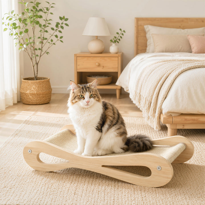2 in 1 Sisal Cat Scratcher Bed Cat Scratching Board and Lounger 60 x 3