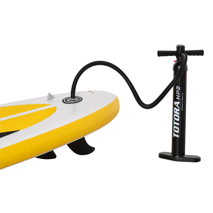 10' x 30" x 6" Inflatable Stand Up Paddle Board, Non-Slip & Ultra-Light Deck with ISUP Accessories, Adj Paddle, Backpack Bag, and Three Bottom Fins, for Youth Adults Beginner, White
