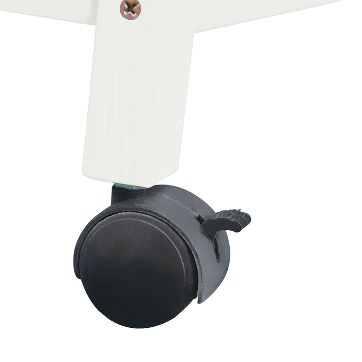 MCL Wooden Rabbit Hutch Indoor with Wheels, Openable Roof, 91.5 x 53.3 x 73 cm, Grey