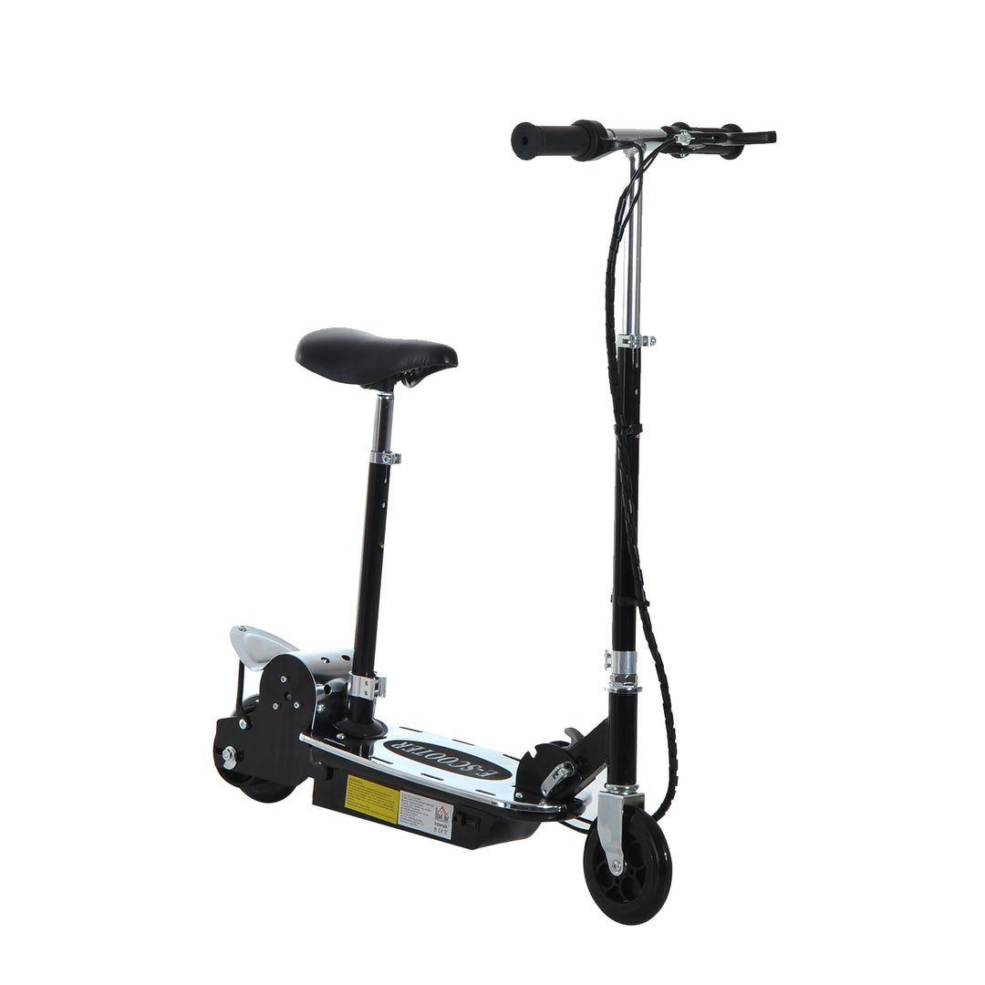 Electric Scooter for Kids, Foldable Powered Scooters for Age 7-12 with 120W Motor, Up to 10 KM/H & 8 KM, Adjustable Ride on Toy (Black)