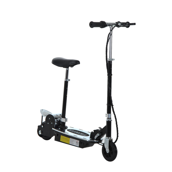 Electric Scooter for Kids, Foldable Powered Scooters for Age 7-12 with 120W Motor, Up to 10 KM/H & 8 KM, Adjustable Ride on Toy (Black)