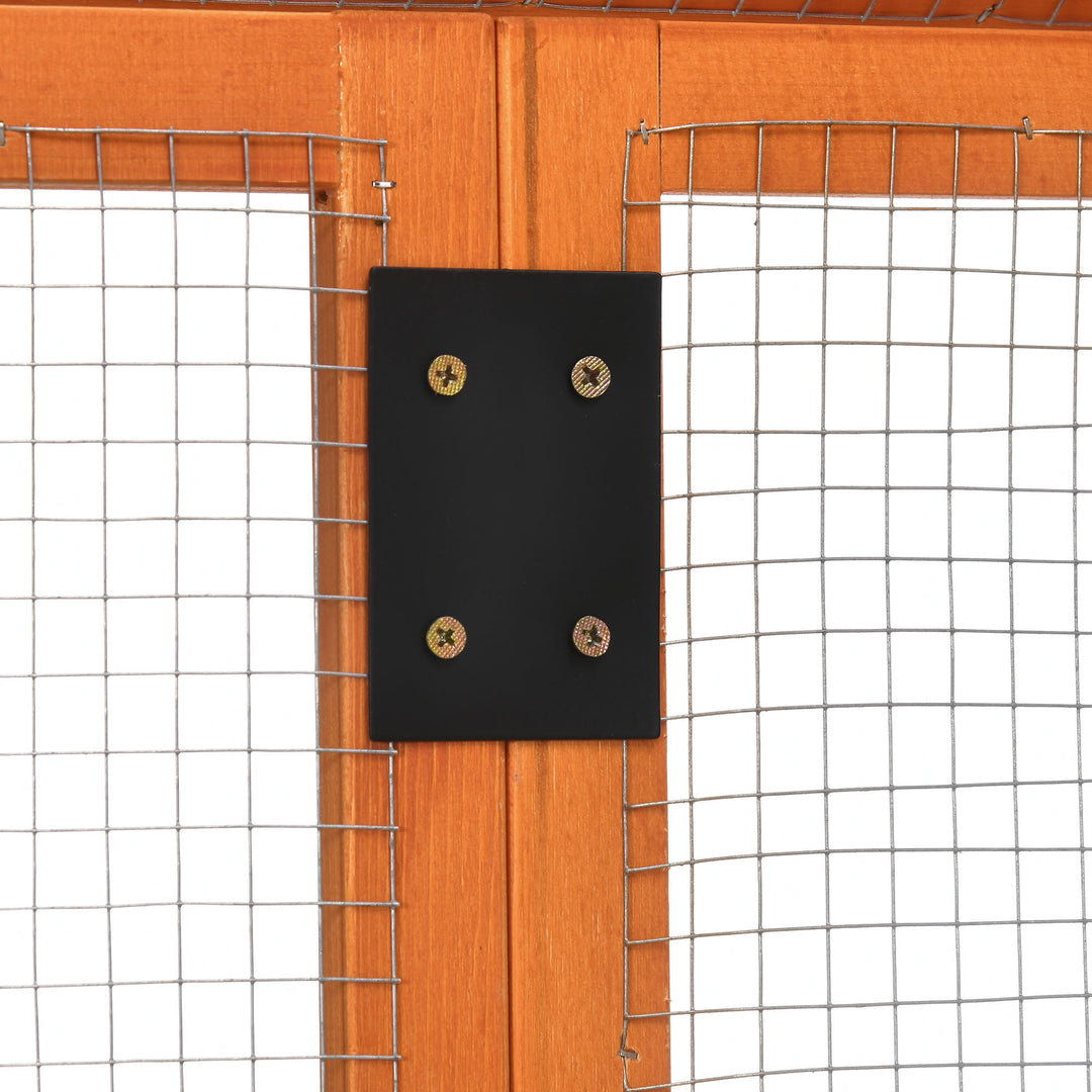 Large Chicken Run, Wooden Chicken coop, with Combinable Design - Wood Effect