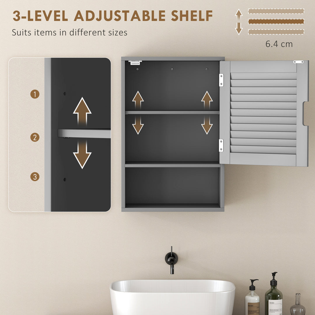 Bathroom Cabinet, Wall Mounted Storage Cabinet with Adjustable Shelves