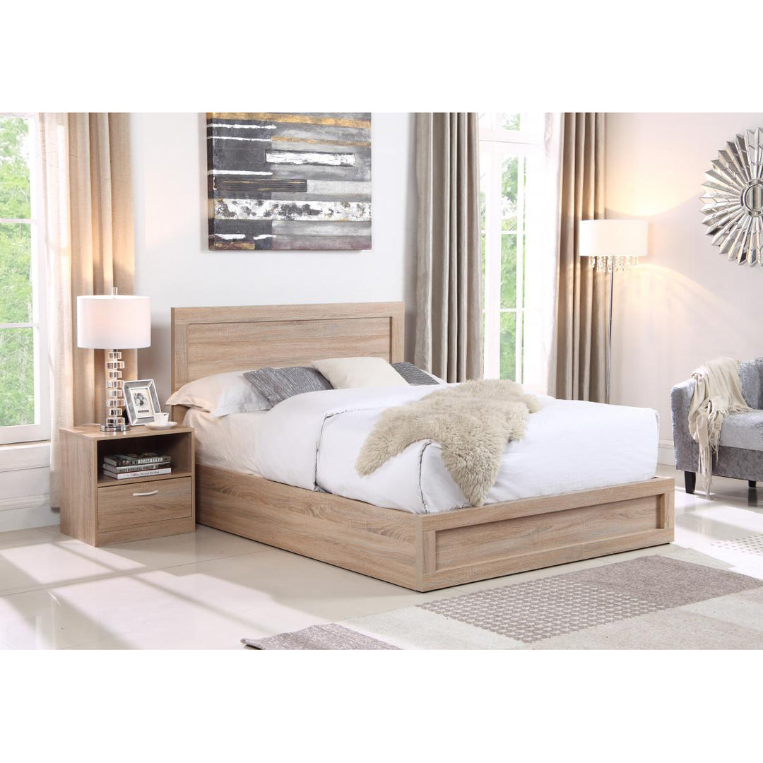 Yewtree Storage King Size Bed Oak