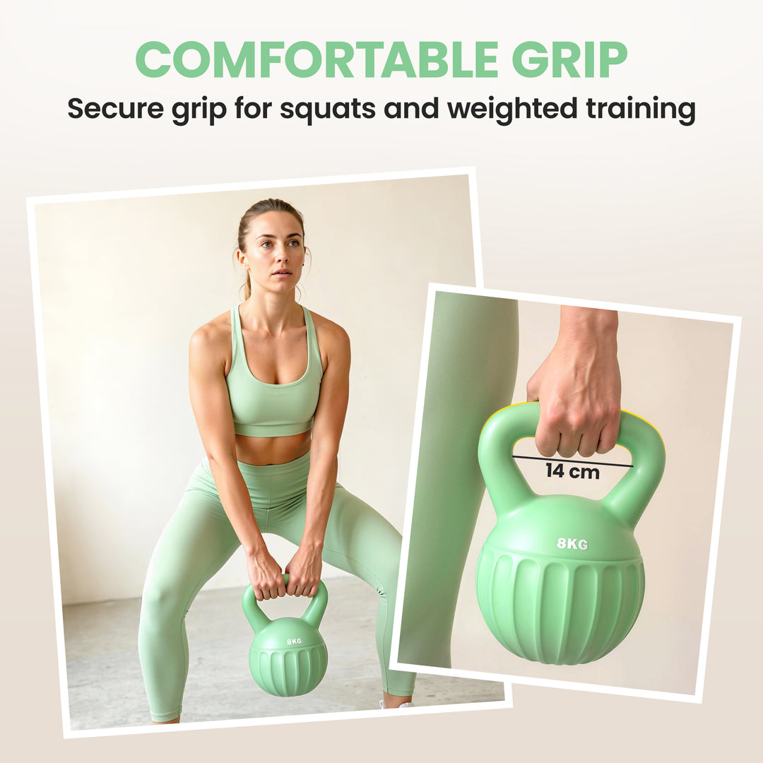 Kettlebell for Strength Training Kettle Bell with Non-Slip Handle 8 kg
