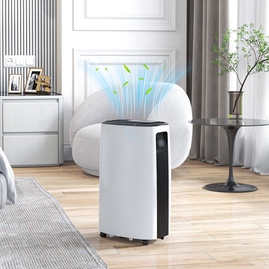 HOMCOM 16l/Day Dehumidifier, with Washable Filter and Timer - White | Aosom UK