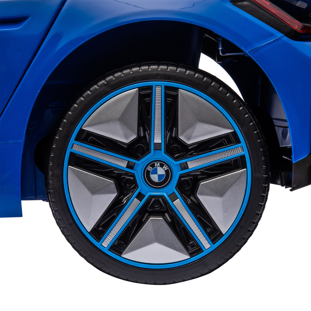 BMW i4 Licensed 12V Kids Electric Ride-On Car, Blue