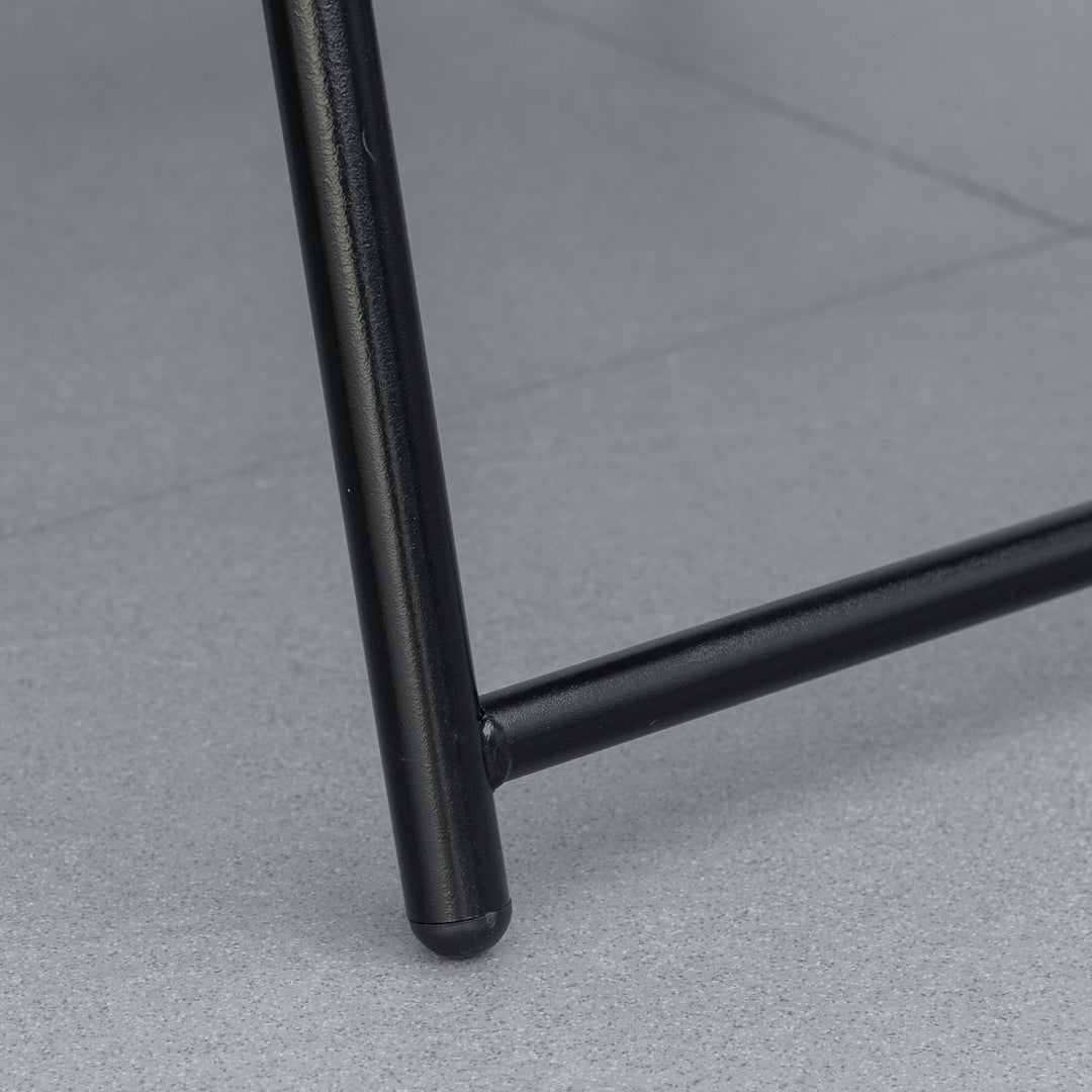 MCL 2 Pieces Foldable Chair Set, Outdoor Portable Loungers for Camping Pool Beach Deck, Lawn Chairs with Armrest Steel Frame, Grey