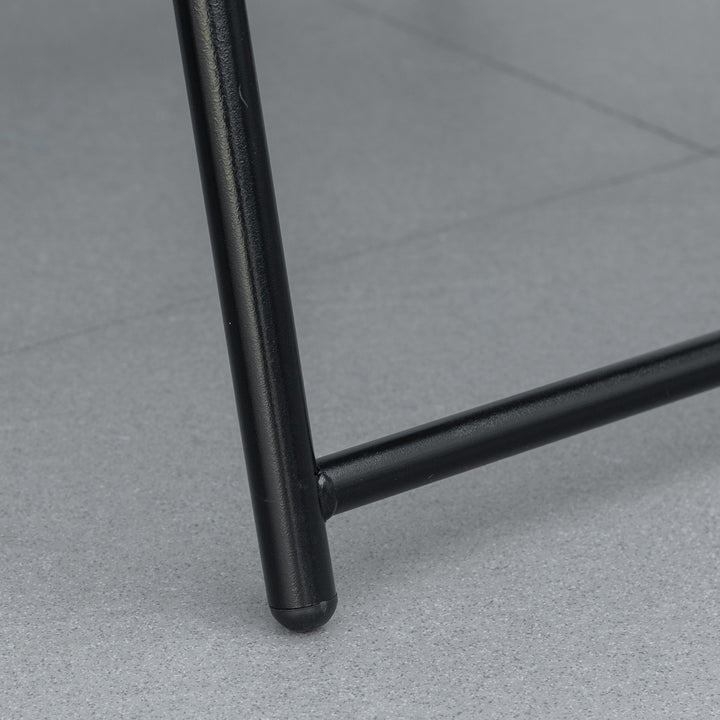 MCL 2 Pieces Foldable Chair Set, Outdoor Portable Loungers for Camping Pool Beach Deck, Lawn Chairs with Armrest Steel Frame, Grey