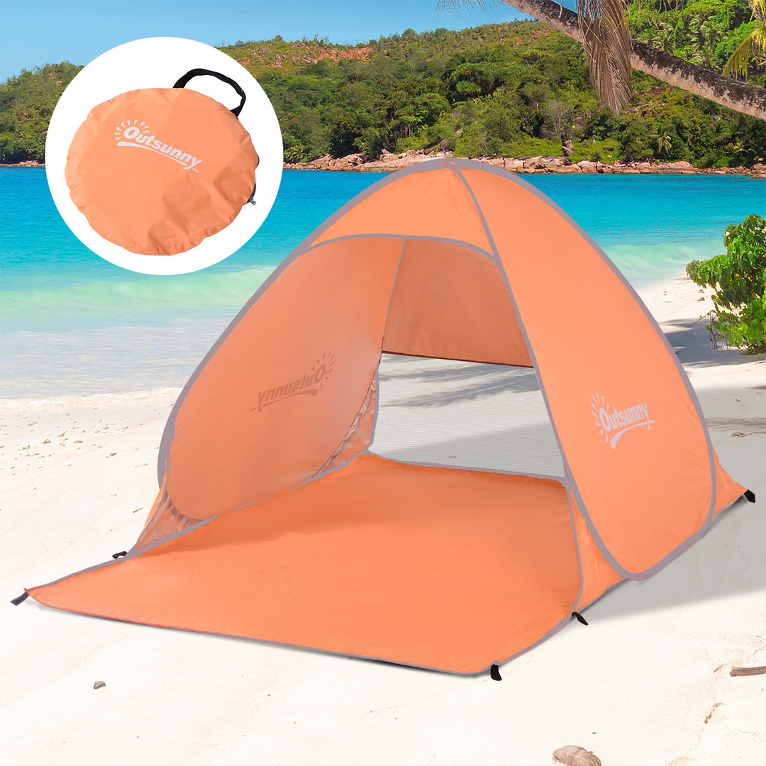 MCL 2 Person Pop Up UV Shelter Shade-Orange