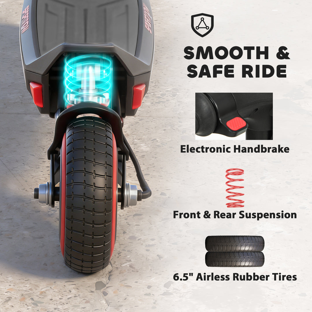 Electric Scooter for Kids, Foldable E Scooter for Age Age 6+ with LED 
