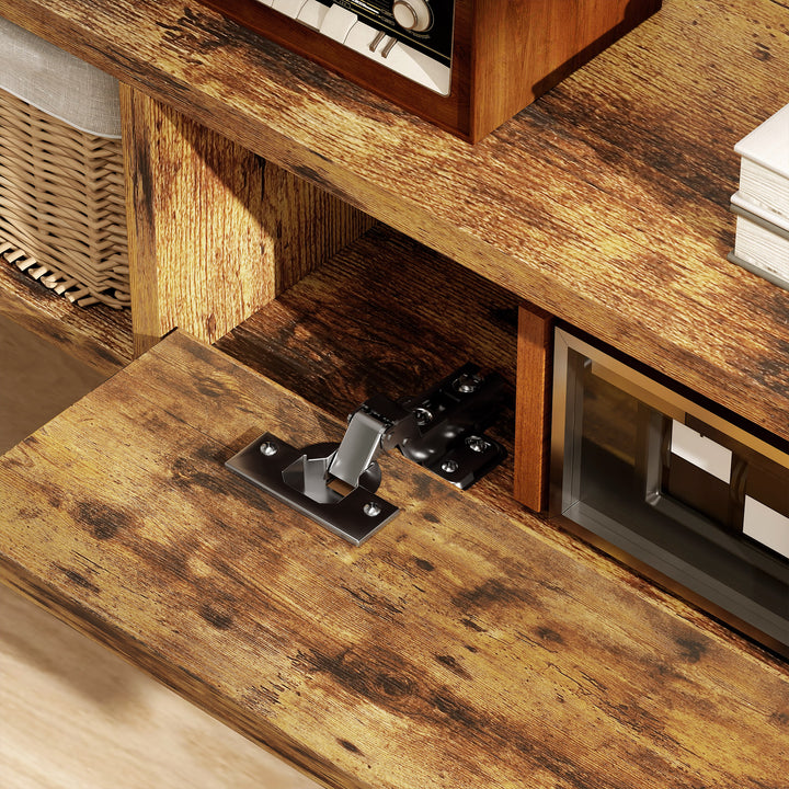 MCL 120 cm Floating TV Unit for TVs up to 50 Inch - Rustic Brown