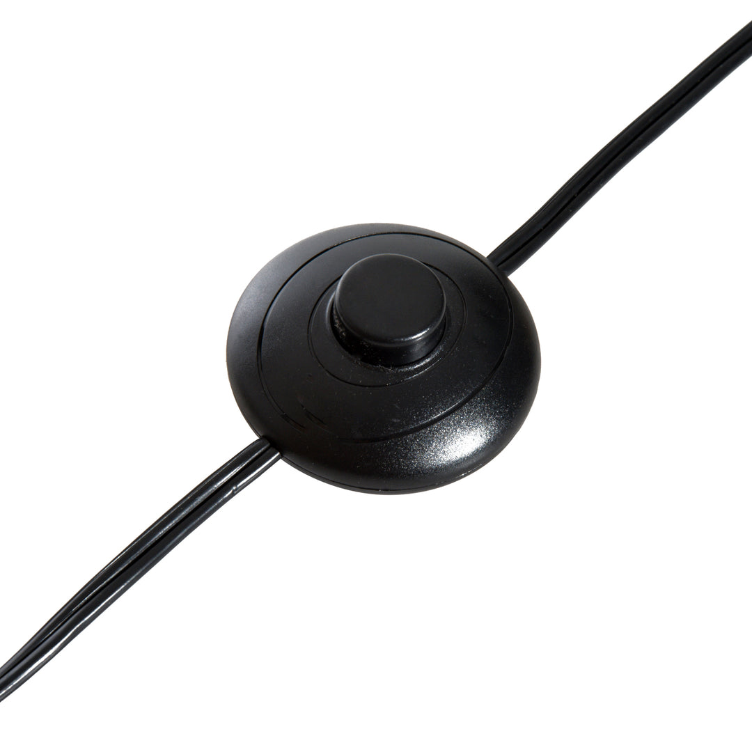 MCL Floor Lamp for Living Room, 47" Modern Standing Lamp with Linen Shade, Wooden Base, Grey