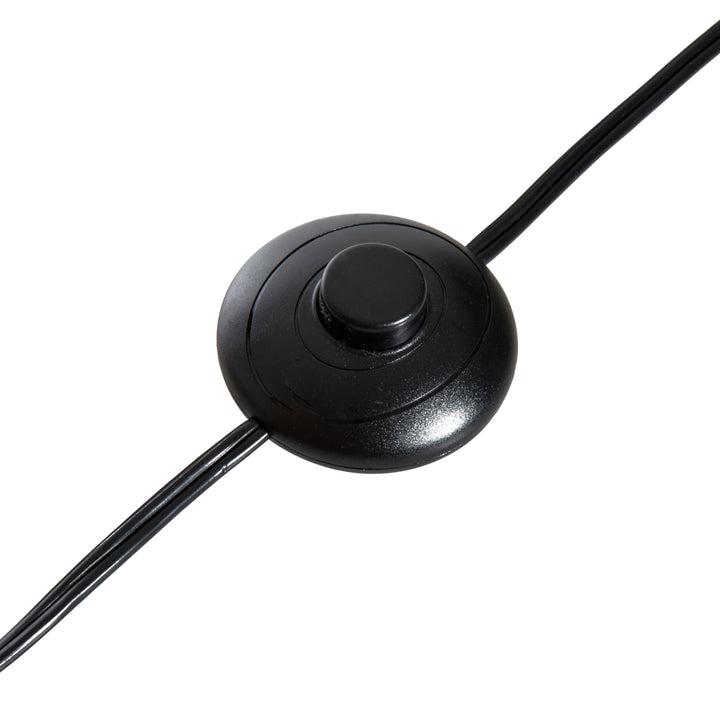 MCL Floor Lamp for Living Room, 47" Modern Standing Lamp with Linen Shade, Wooden Base, Grey