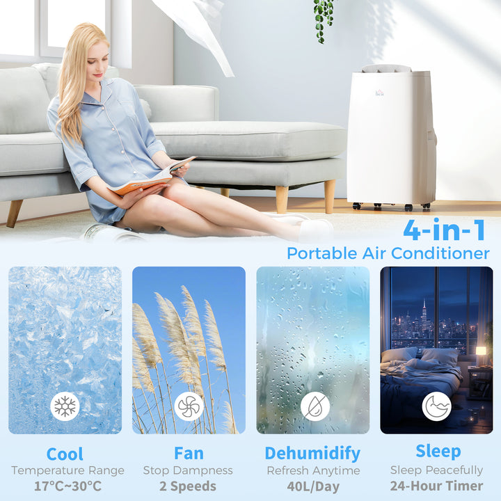 14000 BTU Multi-Mode Mobile Air Conditioner, with Mounting Kit