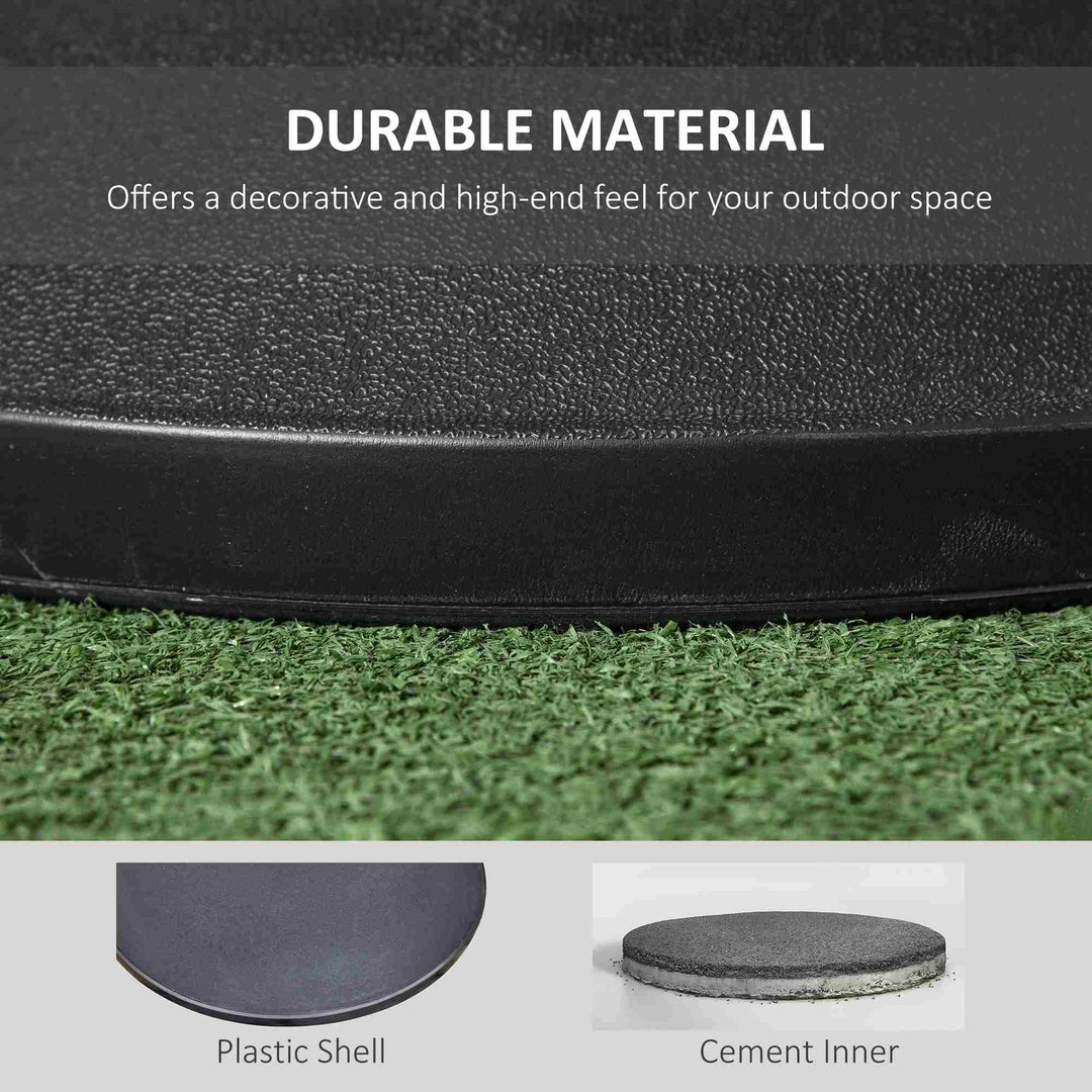 25 kg Parasol Base, Heavy Duty Concrete Patio Umbrella Stand with - view 4