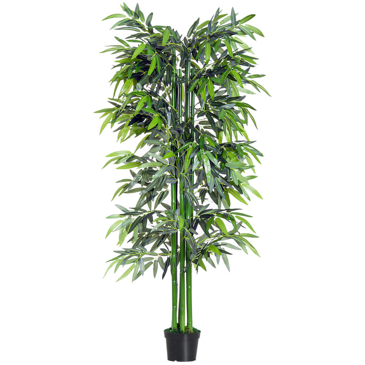 MCL 6ft Artificial Bamboo Tree Plant Greenery in A Pot for Home Office Planter 1.8M