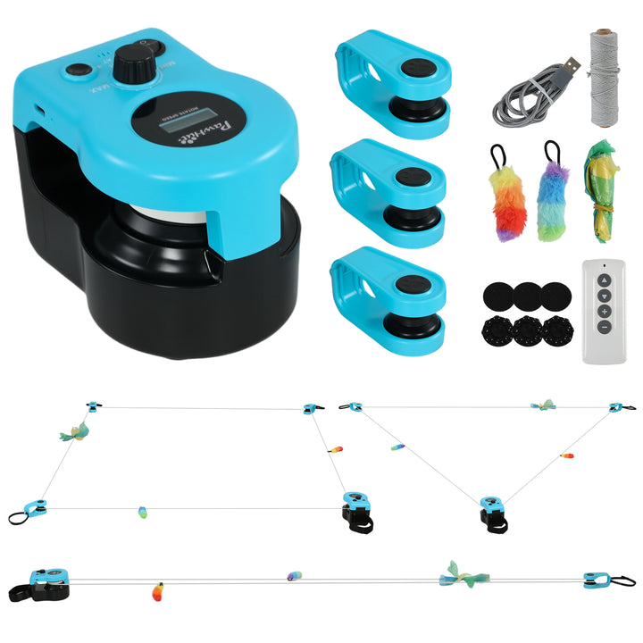 Interactive Cat Toy for Indoor Kittens &amp; Adult with Adjustable Speed, 