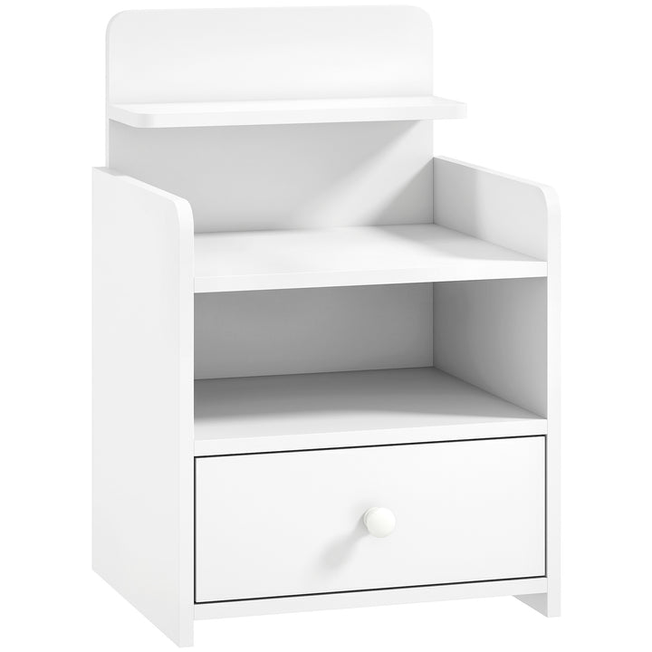 Bedside Cabinet, Bedside Table with Drawer and Shelf for Living Room, 