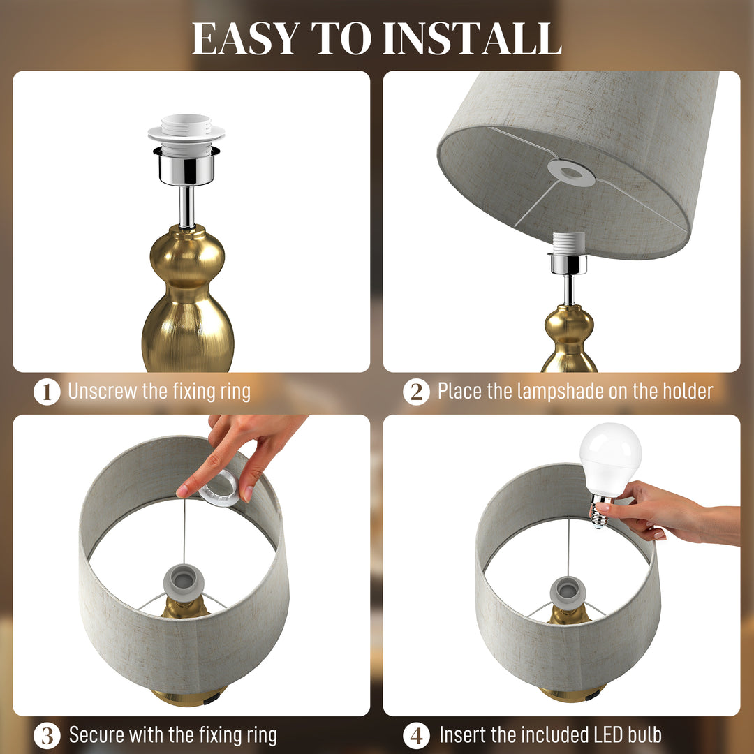 Set of Two Three-Colour Lamps, with USB Ports