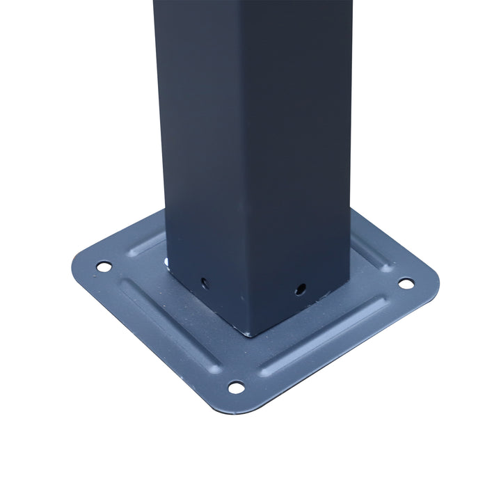 MCL 3 x 3 Meter Metal Pergola Garden Gazebo Grape Trellis for Climbing Plants Outdoor Sun Shelter Arbours