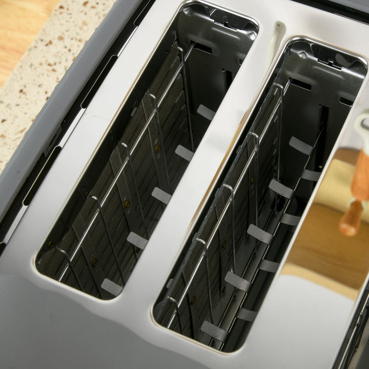 Four-Slice Honeycomb Toaster - Grey