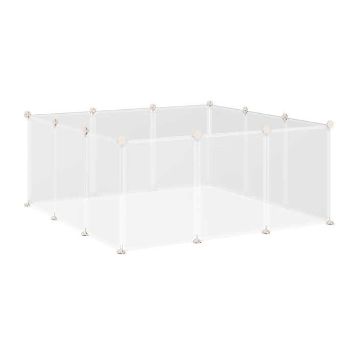 Pet Playpen DIY Small Guinea Pigs Hutches Fence 12 Panels for Kitten Bunny Chinchilla