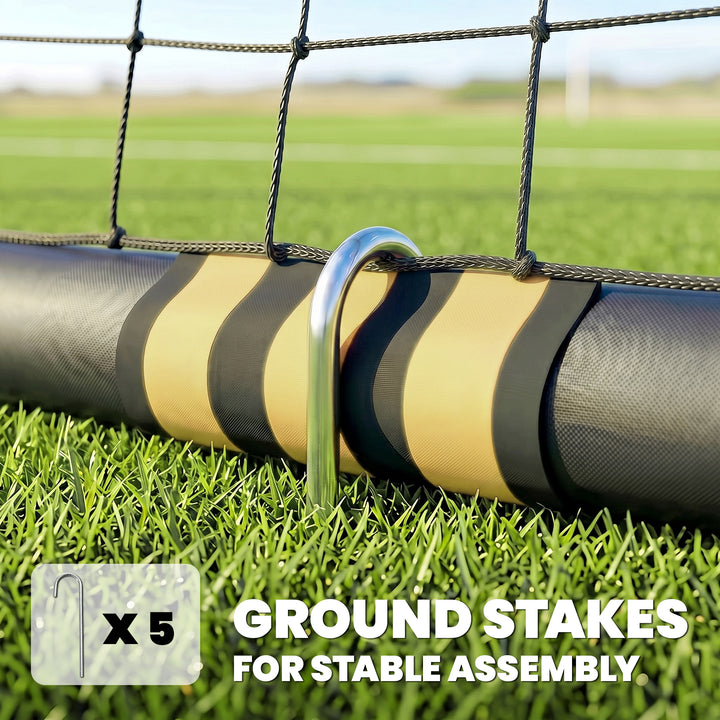 Football Goal, 6 x 4ft Portable Football Net with EPE Foam Padding, PV