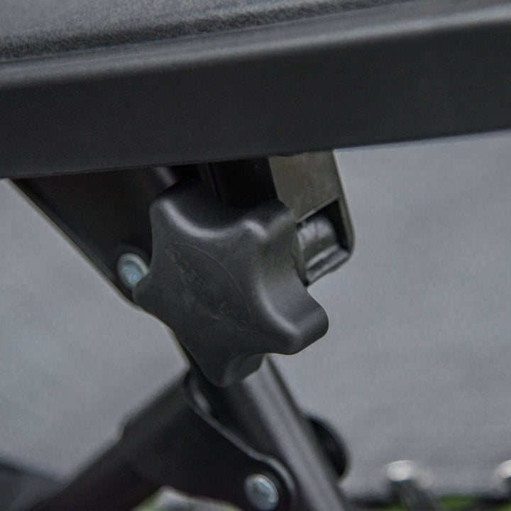 MCL Foldable Reclining Garden Chair with Headrest, Zero Gravity Deck Sun Lounger Seat Chair with Footrest, Armrest, Cup Holder & Canopy Shade, Light Grey