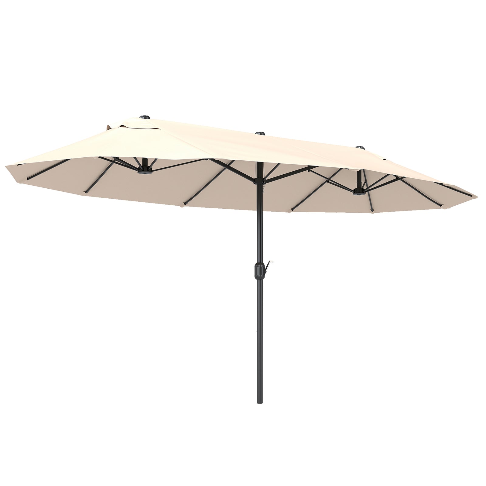 4.6m Double Garden Parasol - Beige