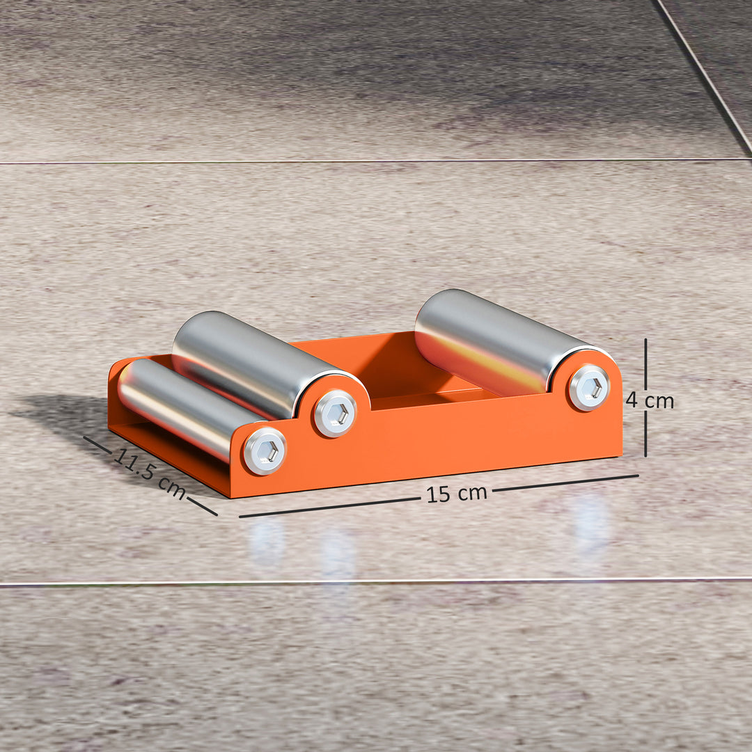 Motorcycle Wheel Cleaning Roller Stand with Steel Frame, Aluminium Rollers, Motorcycle Maintenance Stand for Tyre Cleaning and Chain Lubrication, Fit Tyre Width < 180mm, Bikes < 485lb, Orange
