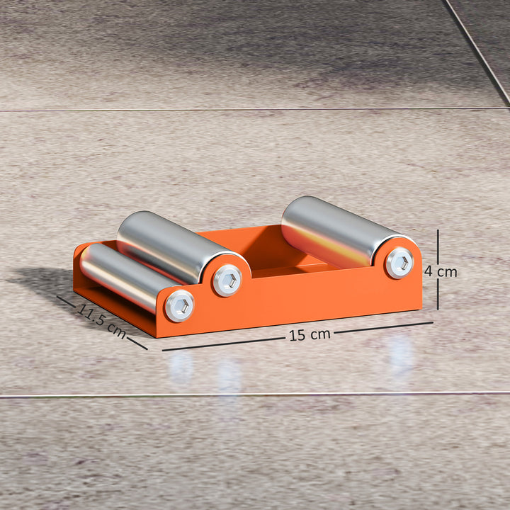 Motorcycle Wheel Cleaning Roller Stand with Steel Frame, Aluminium Rollers, Motorcycle Maintenance Stand for Tyre Cleaning and Chain Lubrication, Fit Tyre Width < 180mm, Bikes < 485lb, Orange
